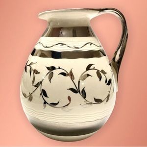 Myott Son & Co Silver Vintage Lustreware Pitcher